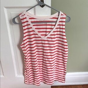 Eddie Bauer Orange and Pink Sleeveless Tank Top